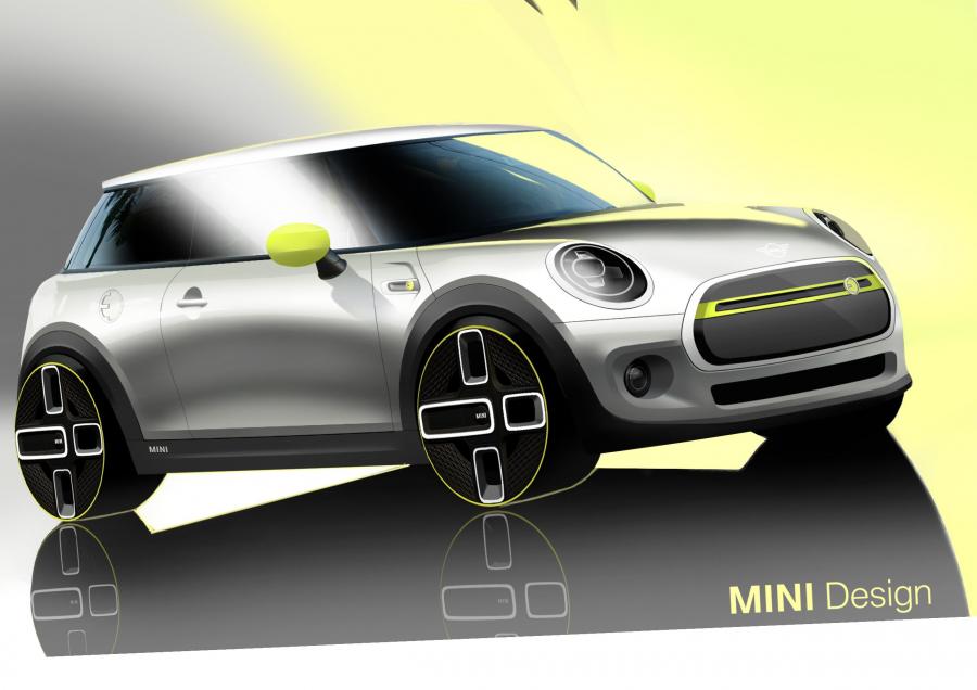 Эскиз Mini Cooper SE (F56) 2019 года  (WW) (фото 103 из 132)